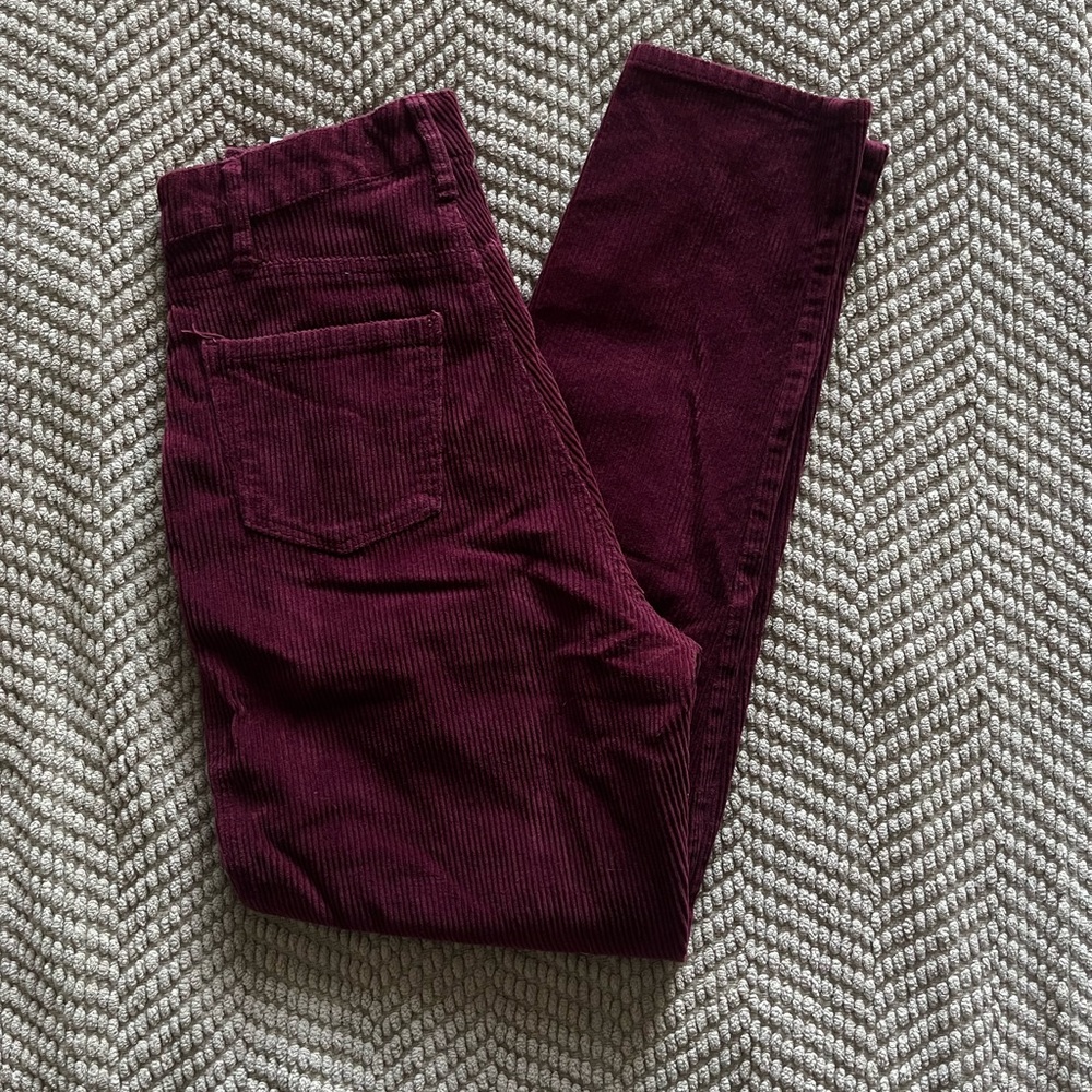 Hollister Women's Dark Red Skinny Jeans